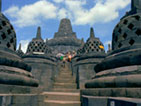 Brubudur Tempel auf Java  Indonesien
