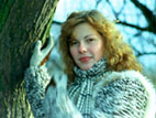 Portrait von Kati im Winter